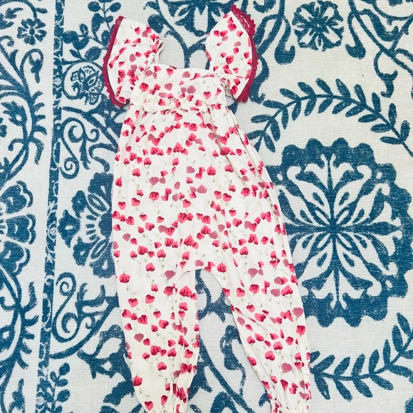 Floral Ruffle Jumpsuit - Picture 2 of 6